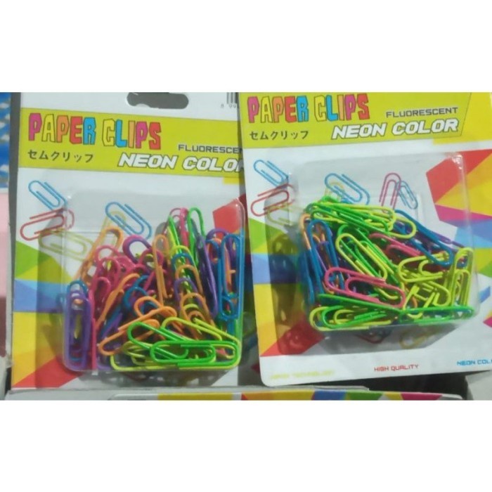 

Paper Clips warna Neon Color V-Tro PC-75FL