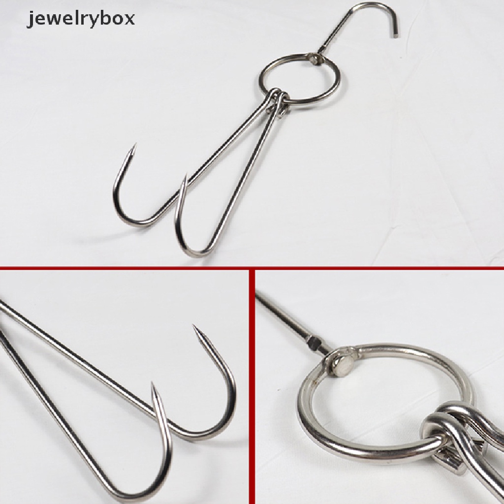 [jewelrybox] Bebek Jagal Pengolahan Daging Pengeringan Merokok Gantungan Stainless Steel Bacon Hook Butik