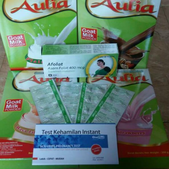 

☁ paket susu aulia + afolat 2 strip (PAKET ) ➩