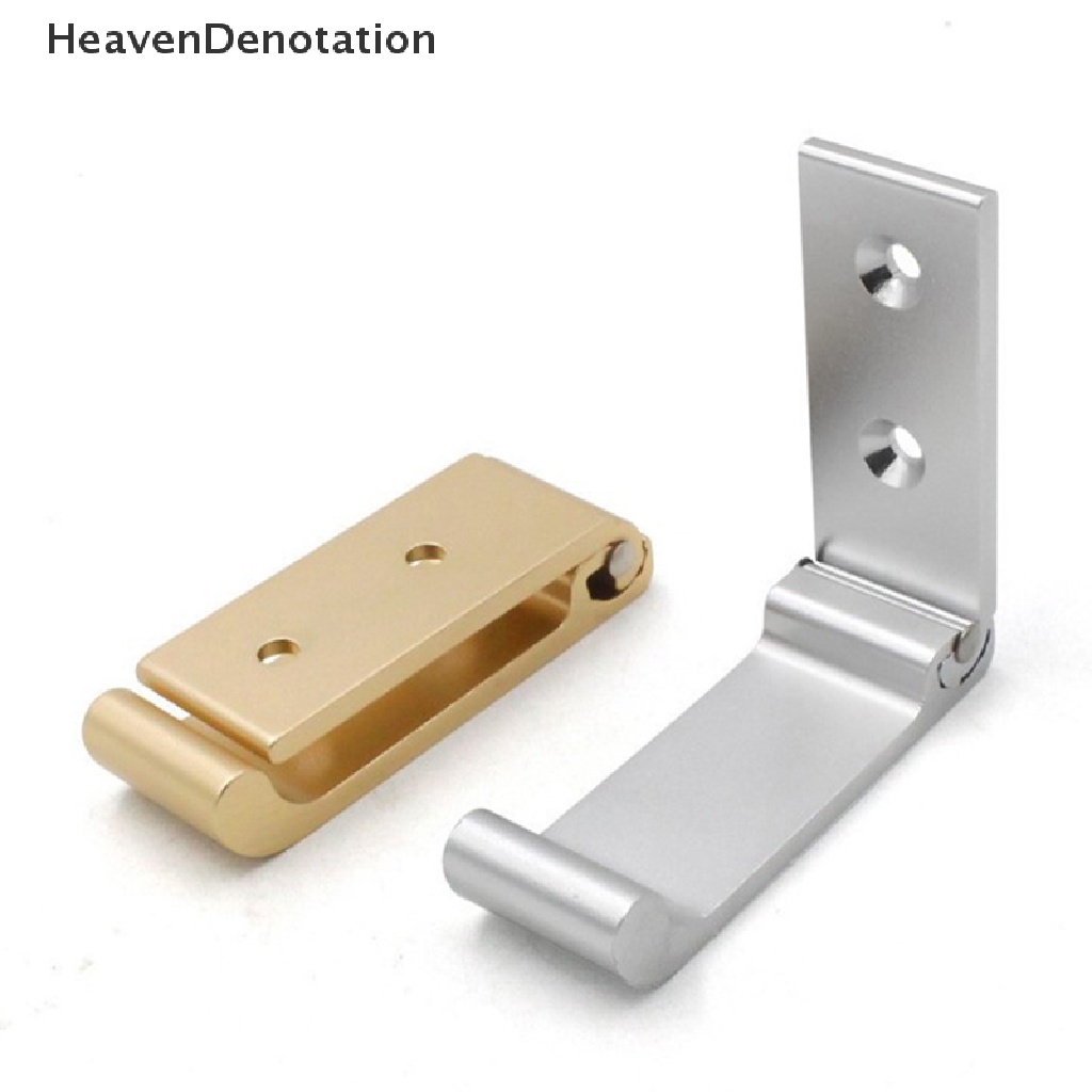 [HeavenDenotation] Paduan Aluminium Lipat Earphone Holder Dinding Gantungan Hook Headphone Holder Dengan Sekrup Headset Aksesoris Desktop Mount HDV