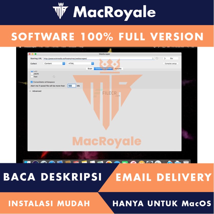 [MacOS] WebScraper Full Version Lifetime Full Garansi