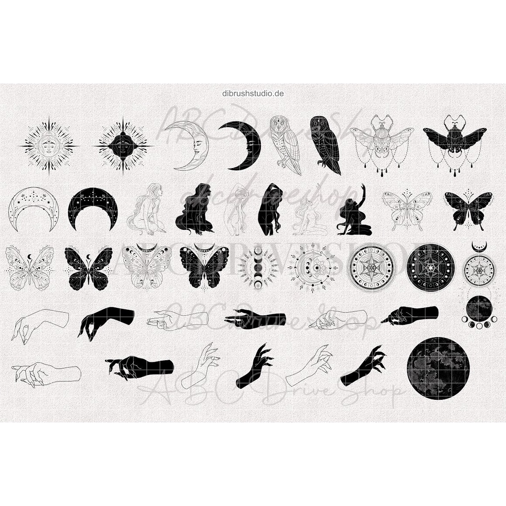 Procreate Brush - Aurelia Procreate Brushes Witchcraft Stamps