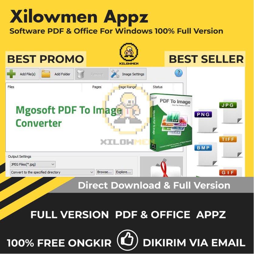 [Full Version]  Mgosoft PDF To Image Converter Pro PDF Office Lifetime Win OS