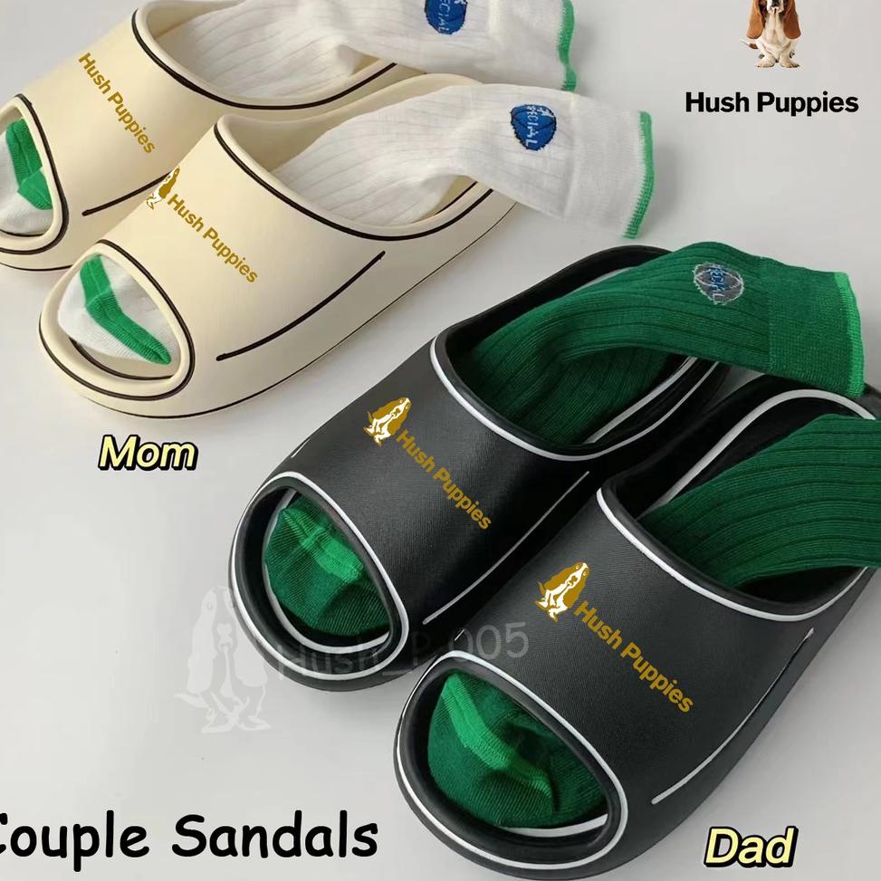 VIRAL Hush Puppies Sandal Wanita Korea Sandal Pria Slide Ringan Sendal Cewek Cartoon Import Sandal J