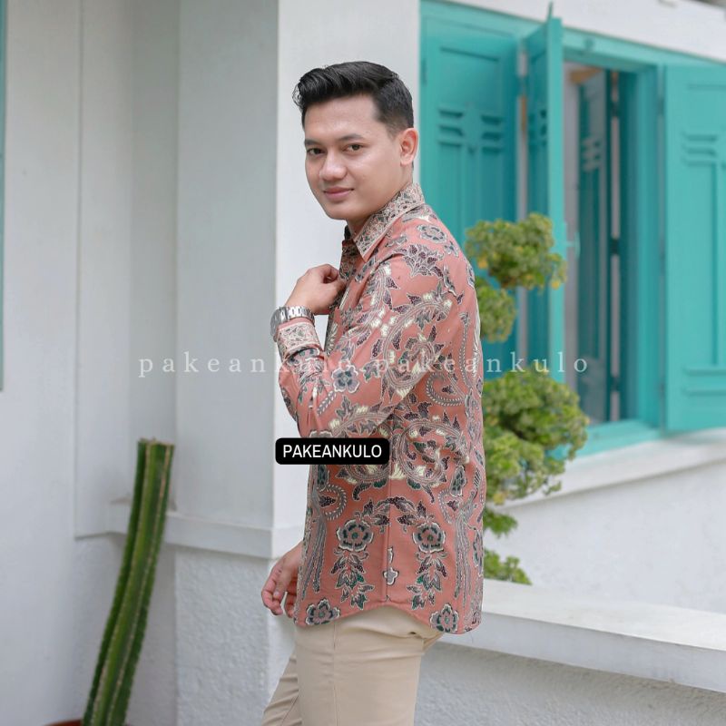 Batik Premium Pria Slimfit || Motif Sakuntala