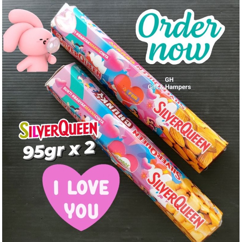 

Coklat Silverqueen ChunkyBar 85gr x 2pcs Kado Valentine Giftset Hadiah