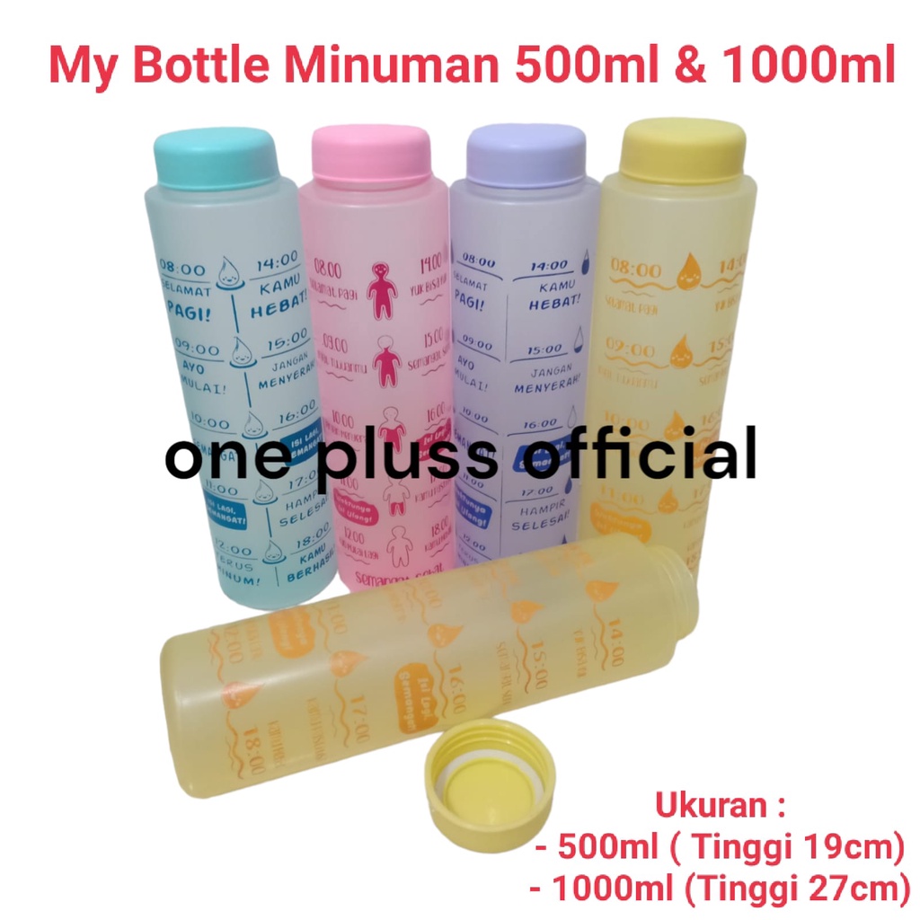 my Botol minuman sekolah / Bottle minuman anak anak Pastel 500ml &amp; 1000ml