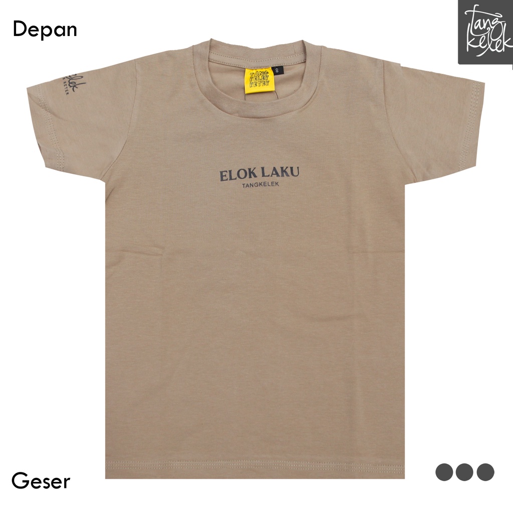 Tangkelek Baju Kaos Anak Elok Laku Warna Coklat