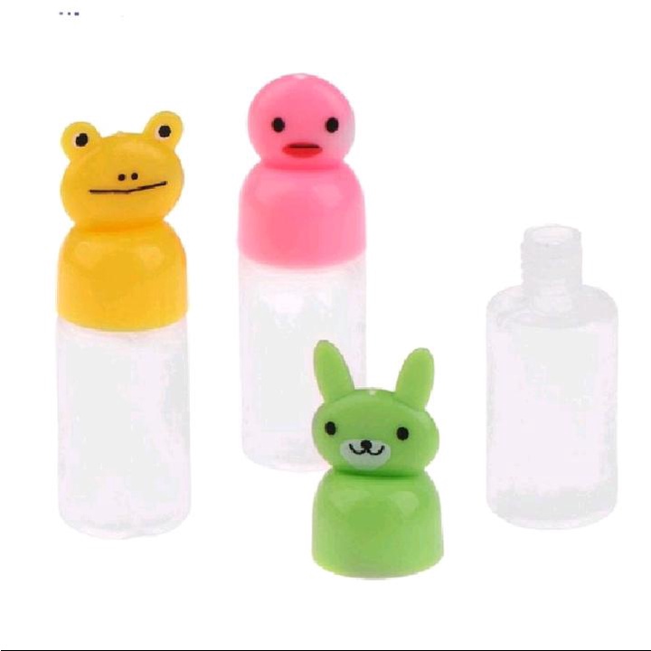 Set Botol Saus Mini Isi 3 Bumbu Mini Bentuk Kelinci Katak Bebek Lengkap Dengan Pipet Botol Kecap Bento Mini Bekal Anak