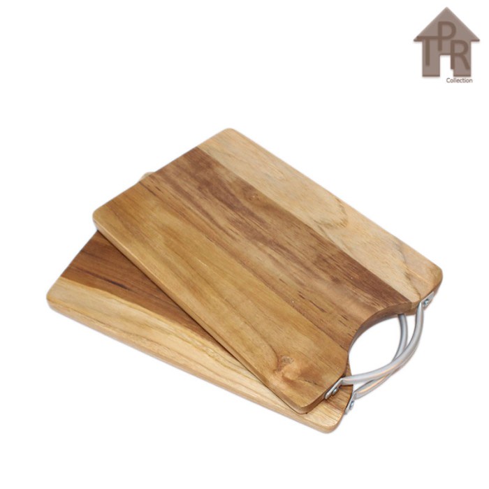 Talenan Kayu Jati / Teak Wood Chopping Board Kotak Tebal Berkualitas