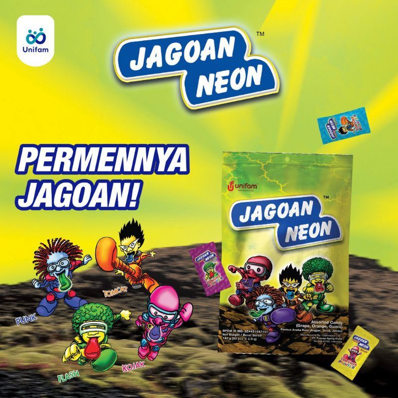 

Permen Jagoan Neon Bag isi 40 pcs