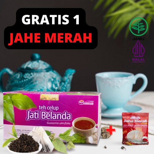 

Teh Herbal Pelangsing alami Teh Jati Belanda Tazakka isi 20 Kantung Original HALAL BPOM