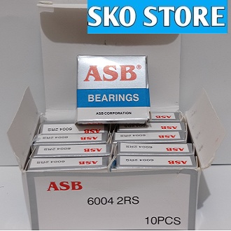 Bearing 6004 2RS (ASB) 1 Biji/Pcs /Laher 6004 2RS  (ASB)