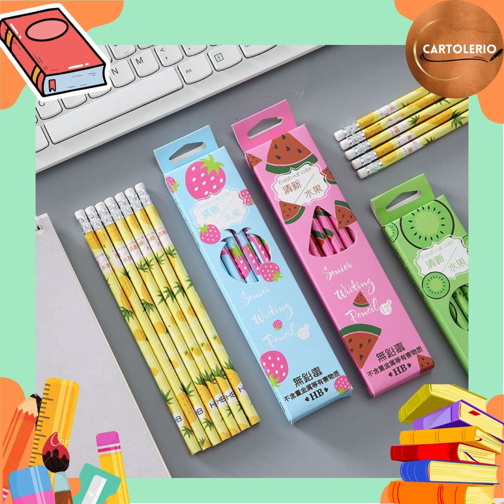 

SELUSIN Pensil Raut HB Motif Fresh Fruits S8015