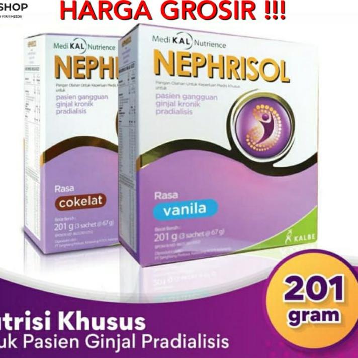 

✽ NEPHRISOL COKLAT VANILA CAPPUCCINO NEPHRISOL REGULER 201 GRAM ☁