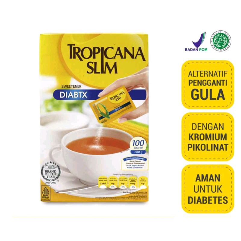 Tropicanaslim Tropicana sweetener diabetasol equal sachet saset pemanis gula tambahan gula diabetes gula diet sugar