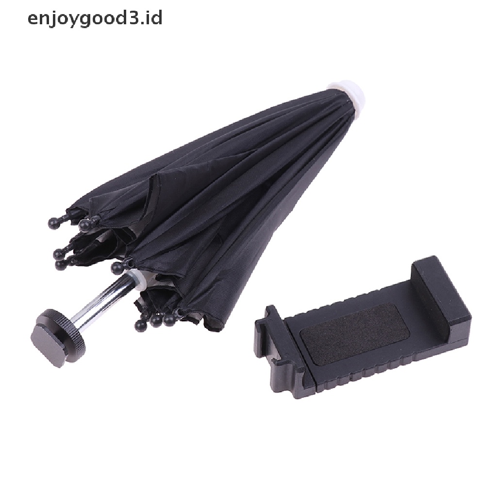 【 Rready Stock 】 Waterproof Portable Mini Mobile Phone Holder Locomotive Umbrella Bike Umbrella （ ID ）