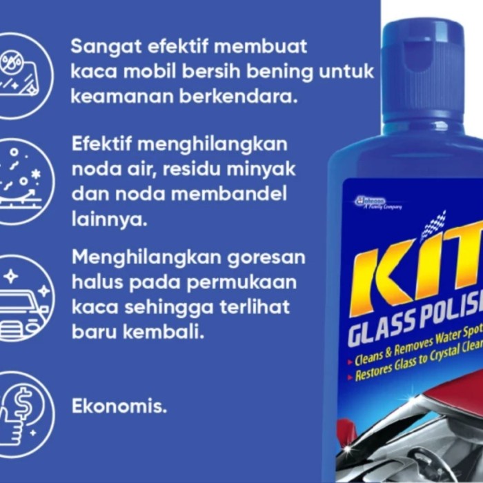 Kit glass Polish 170ml jamur kaca murah meriah