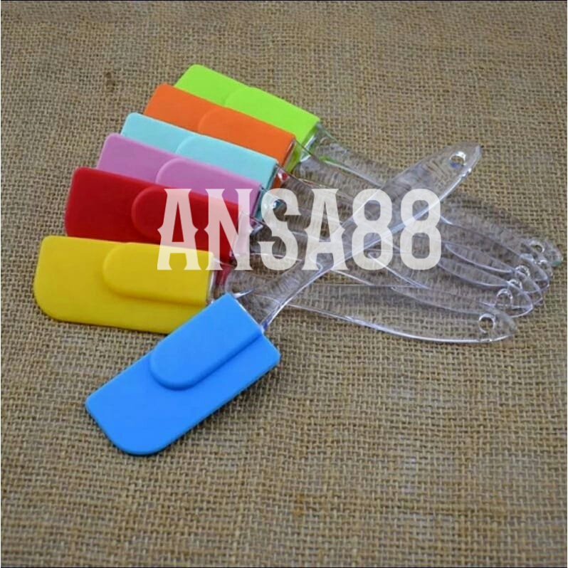 spatula kue silikon anti panas alat aduk adonan kue anti lengket tahan panas baking scrapper HA38