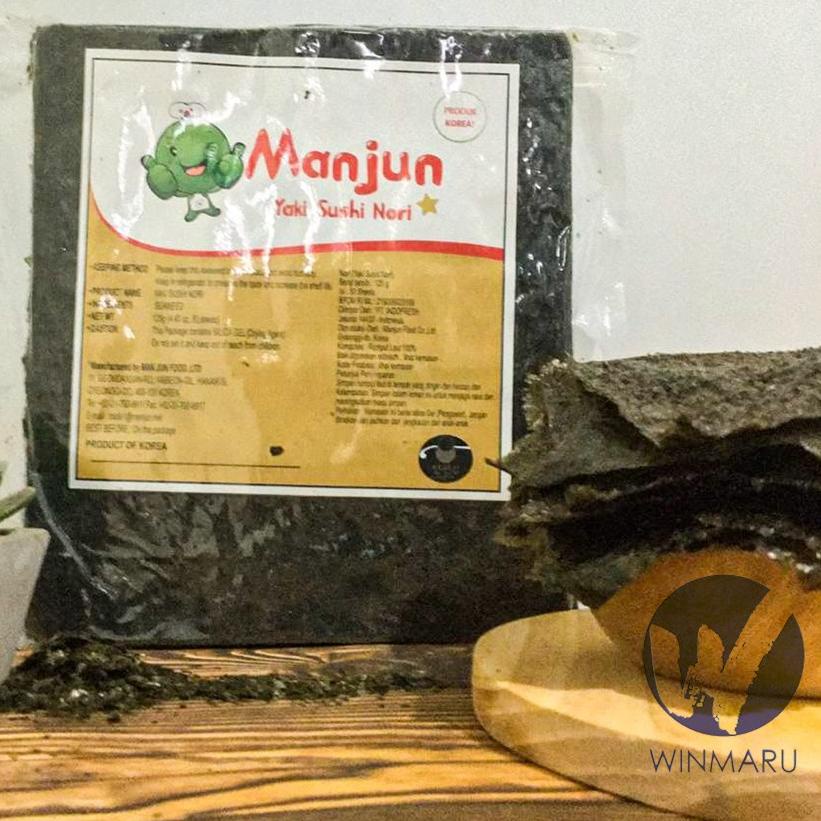 

➩ Manjun Yaki sushi nori Seaweed Rumput Laut 50 sheets/lembar ☈