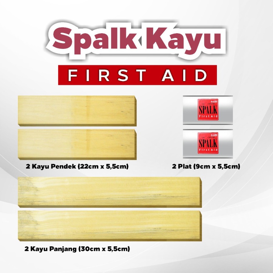 Onemed Spalk Kayu First Aid | Spalk Kayu Patah Tulang