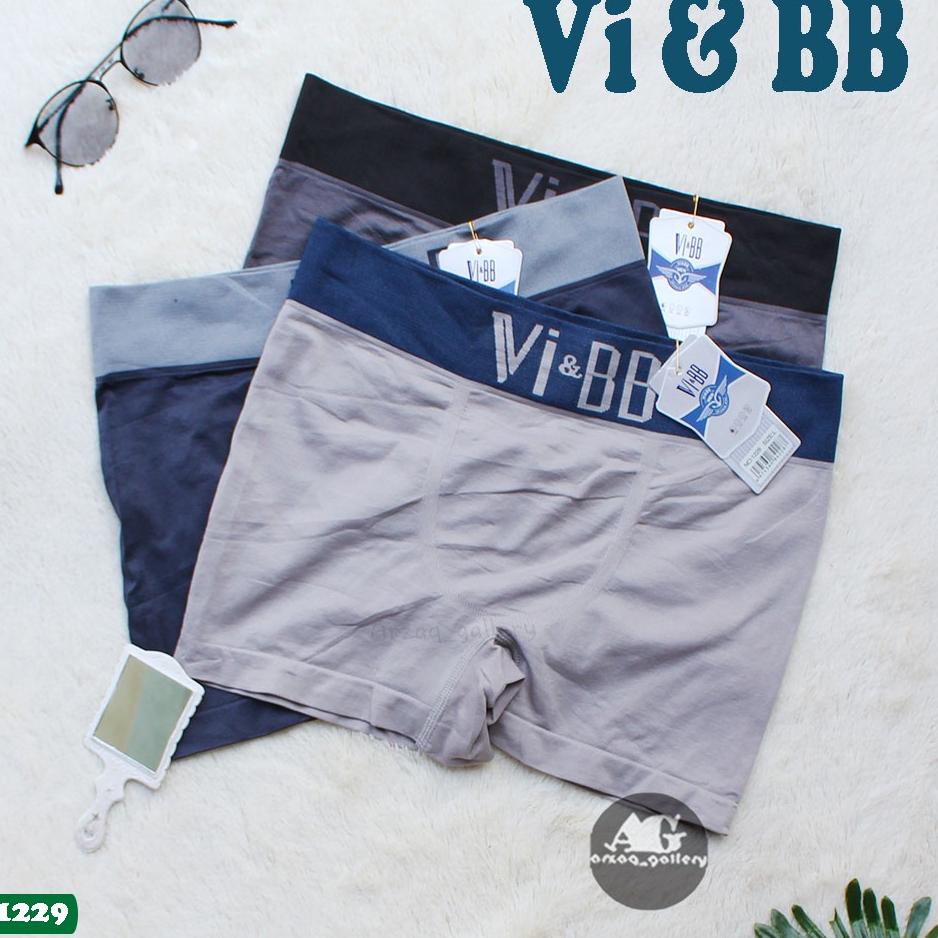 SALE TERBAIK 3 Pcs - CD BOXER 1229 Celana dalam Pria Boxer Seamless VI BB / Boxer Pria / Celana Boxe