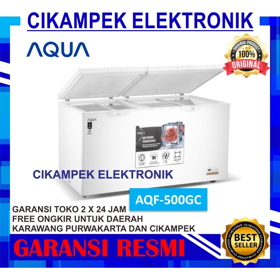 CHEST FREEZER AQUA AQF 500 GC FREEZER BOX AQUA AQF-500GC