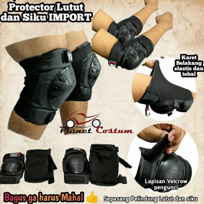 Decker Pelindung Lutut Dan Siku Motor Cross Trail Adventure Motocross