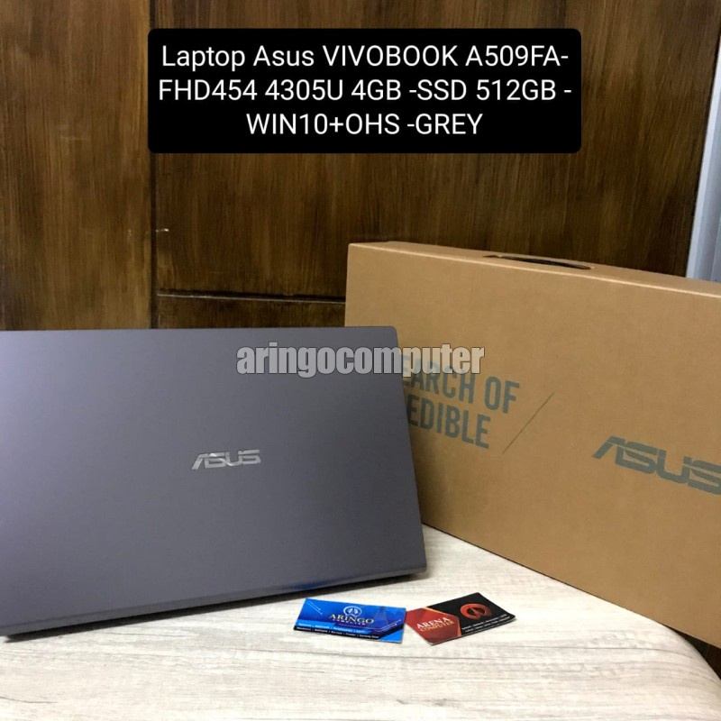 Laptop Asus VIVOBOOK A509FA-FHD454 4305U 4GB -SSD 512GB -WIN10+OHS -GREY