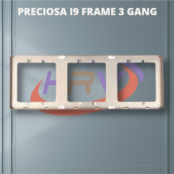 PRECIOSA V11386 - Gold 3 Gang Frame NERO