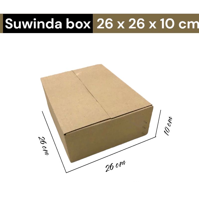 

kardus ukuran 26x26x10 box untuk packing dll ST