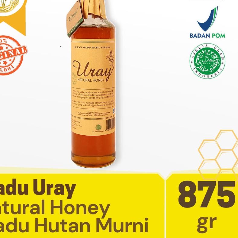 

➧ URAY NATURAL HONEY (875 GRAM) / MURNI / PURE HONEY ✴