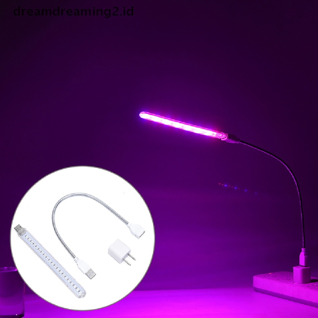 (dream) Usb LED Grow Light Spektrum Penuh 10W DC 5V Untuk Lampu Lighg Phyto Tanaman.