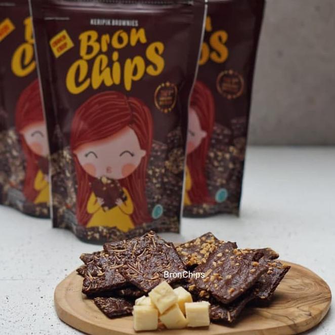 

V86 [Harga Grosir ] Bronchips Keripik Brownies Keju Kacang Greantea ChocoChips 60gr bronchip brownies RECOMENDED イ