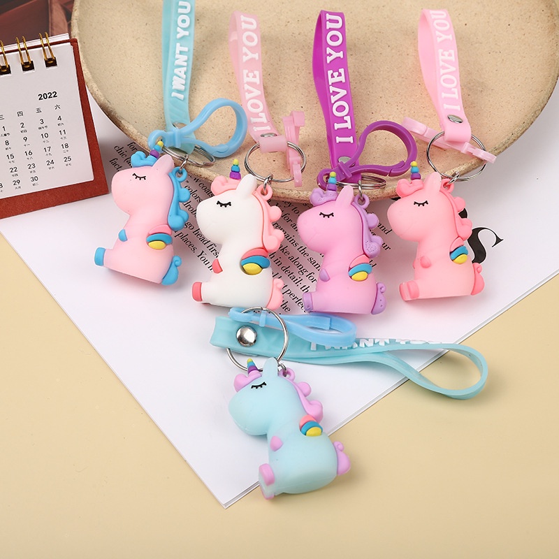 Aksesoris Gantungan Tas Imut Unicorn Lucu Gantungan Tas Murah GO7898