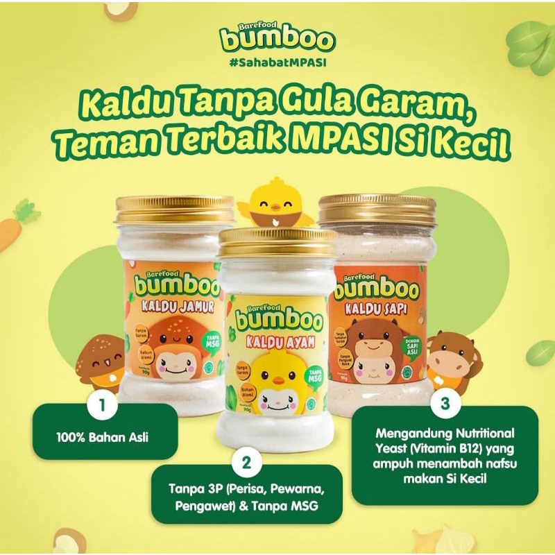 BUMBOO Kaldu Asli / Abon Ayam Abon Sapi Booster Anak MPASI