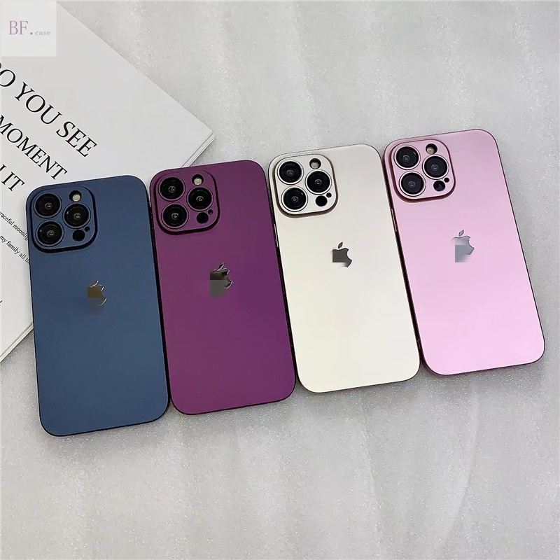 IPHONE Hard Case Matte PC Ultra-Tipis Untuk Iphone14 13 12 pro max 14pro 13romax