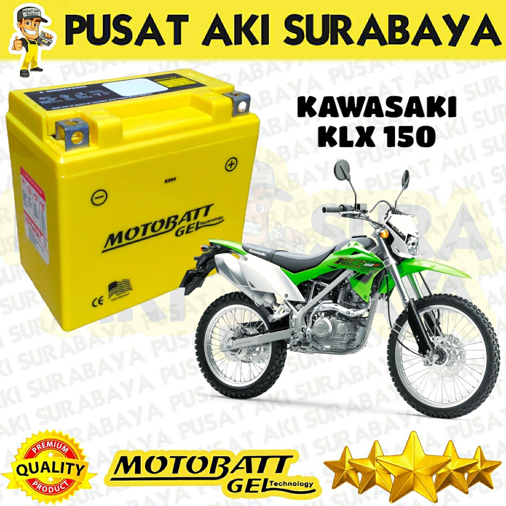 TERMURAH PUSAT AKI MOTOR KAWASAKI KLX 150 MOTOBATT MTZ6S ACCU KERING MOTOBATT KLX 150 GTZ6V YTZ6V GTZ7S
