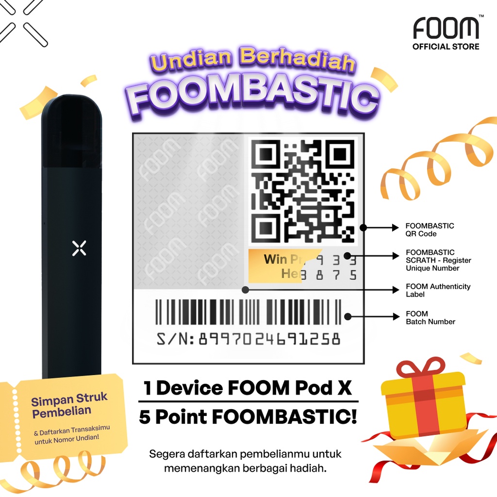 FOOM POD X - Absolute Black