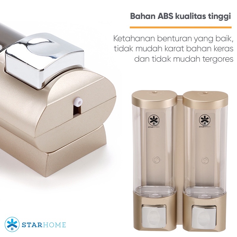 Tempat Sabun Cair Single Anti Macet Anti Bocor Dispenser Sabun Cair 250 ml Kotak Sabun Dispenser Sabun 7801-1