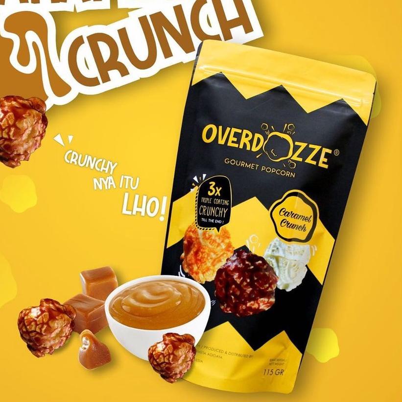

♣ Overdozze Popcorn Caramel Crunch Gourmet Snack Cemilan Crunchy 115gram ✬