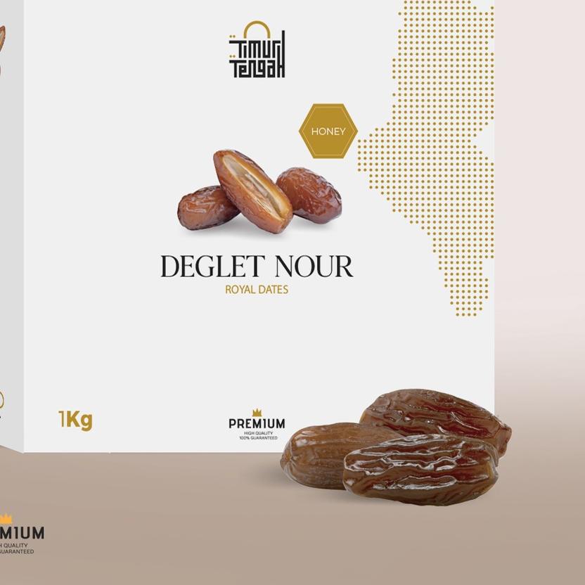 

✻ Timur Tengah Kurma Tunisia 1kg Deglet Noor Honey Premium Original High Quality ☎