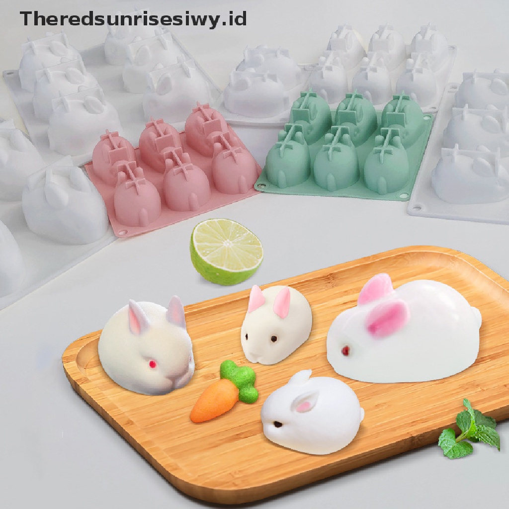 # Baju Lebaran # Cetakan Silikon Easter Rabbit Cetakan Coklat Permen Easter Dessert~