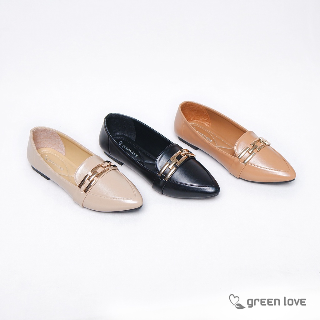 Green Love sepatu Flat KELLY