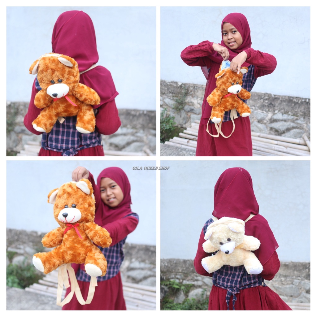 Tas gendong boneka Tedy bear MURAH RAPIH BAGUS, BISA COD, TERLARIS, BULU HALUS