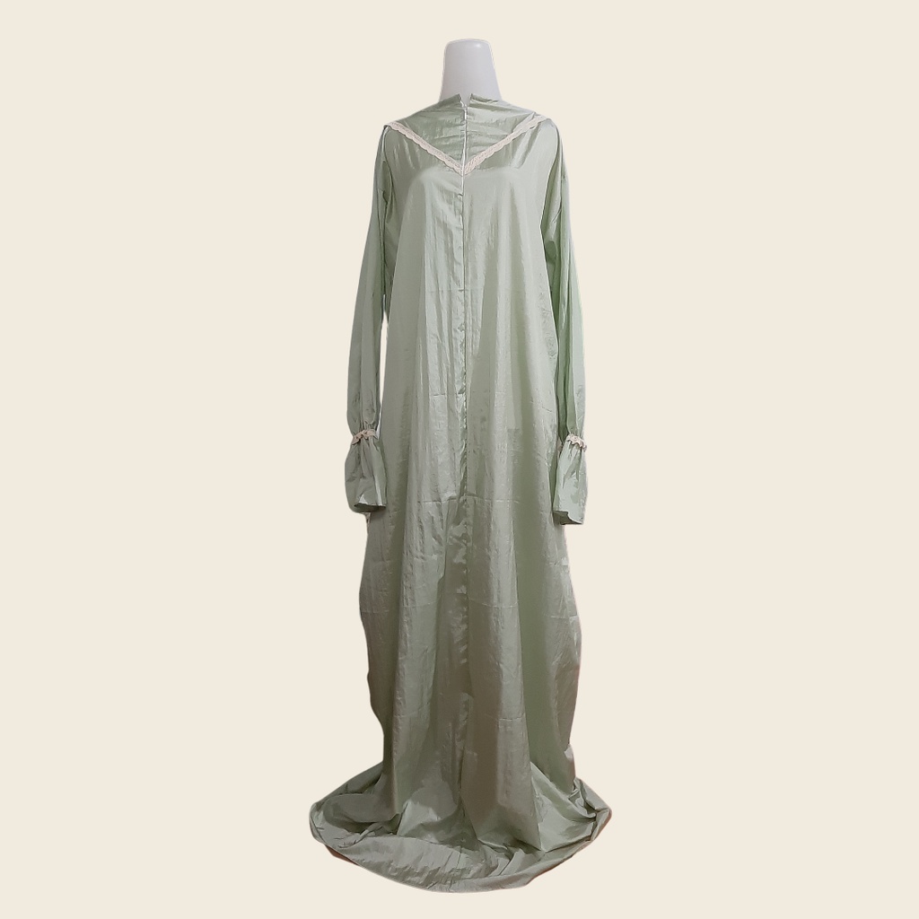 Mukena Terusan Parasit Premium Polos Warna Tanpa Kepala - Rukuh Ponco Travelling Size Jumbo Murah da