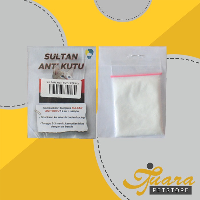 Obat Kutu Kucing Serbuk Sultan Anti Kutu Bubuk