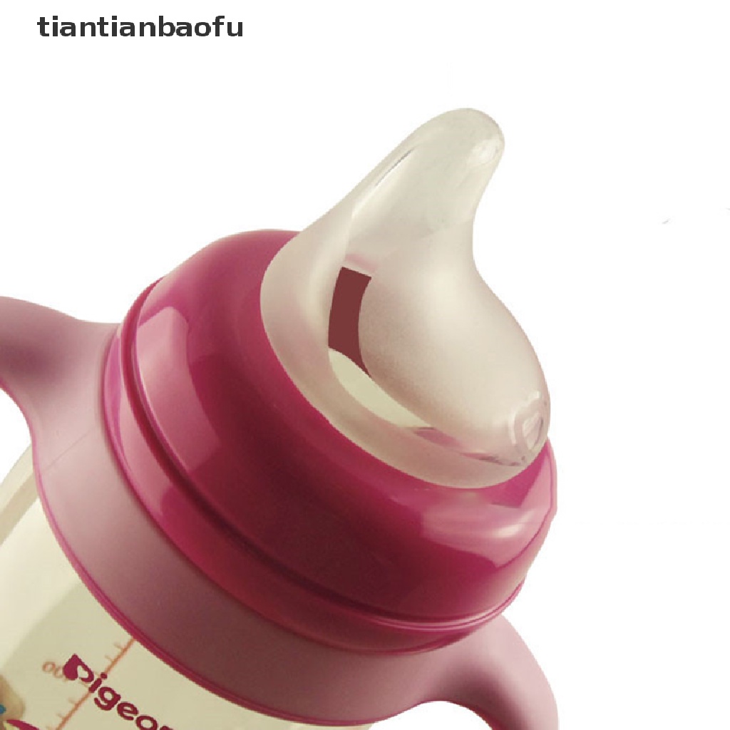 [tiantianbaofu] Duckbill Dot Silikon Cair Pengaman Lembut Bayi Untuk Butik Botol Susu Mulut Lebar