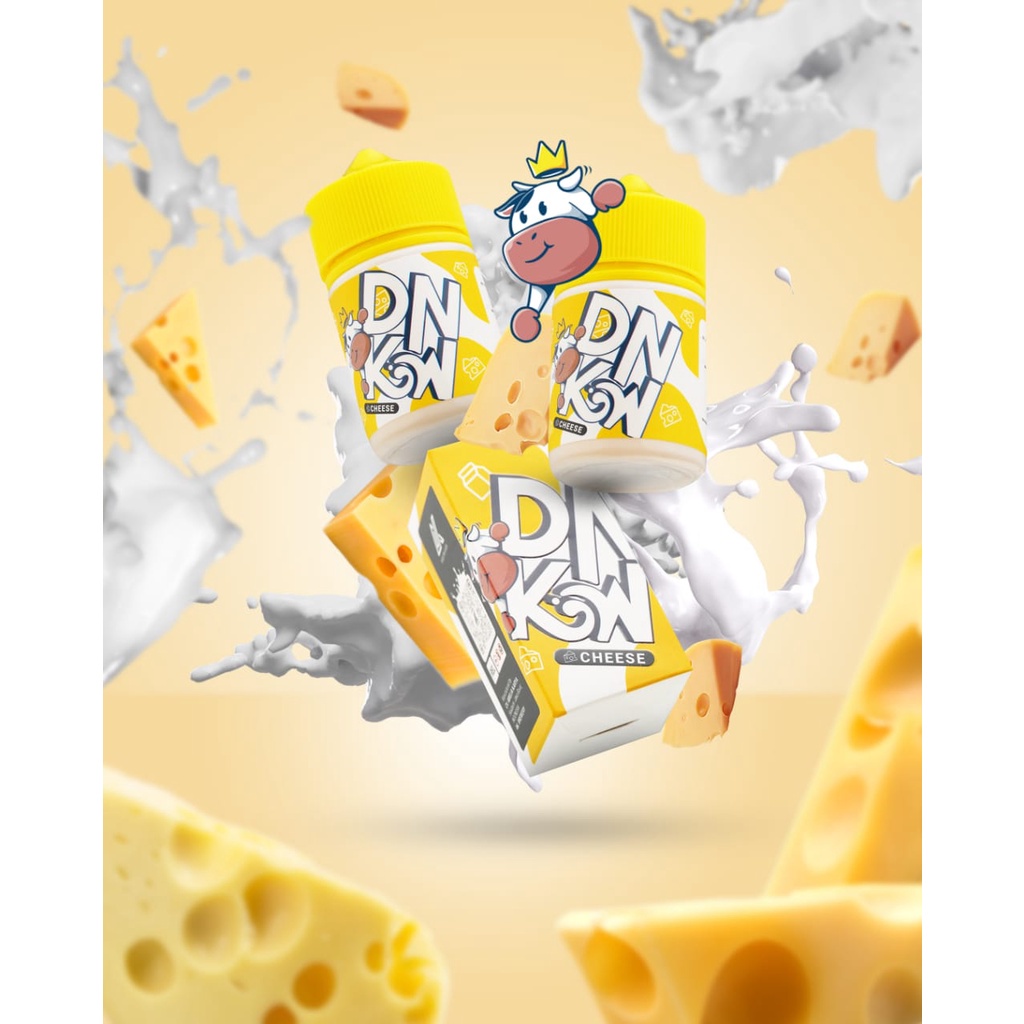 [NEW!!!] DNKW CHEESE MILK FREEBASE LIQUID 60ML - 100% AUTHENTIC