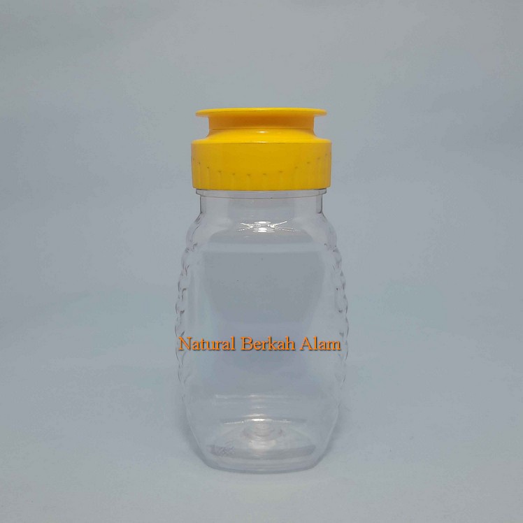 Botol Madu Tj 100 Ml Oval Natural Tutup Madu Tj Fliptop / Botol Plastik / Botol Madu / Madu Tj / Tem